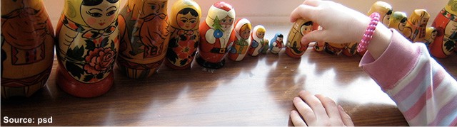 Russian nested dolls are a joy to look at and guarantee hours and hours of fun. The first Matryoshka doll set was carved in 1890.