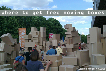 places to get moving boxes near me